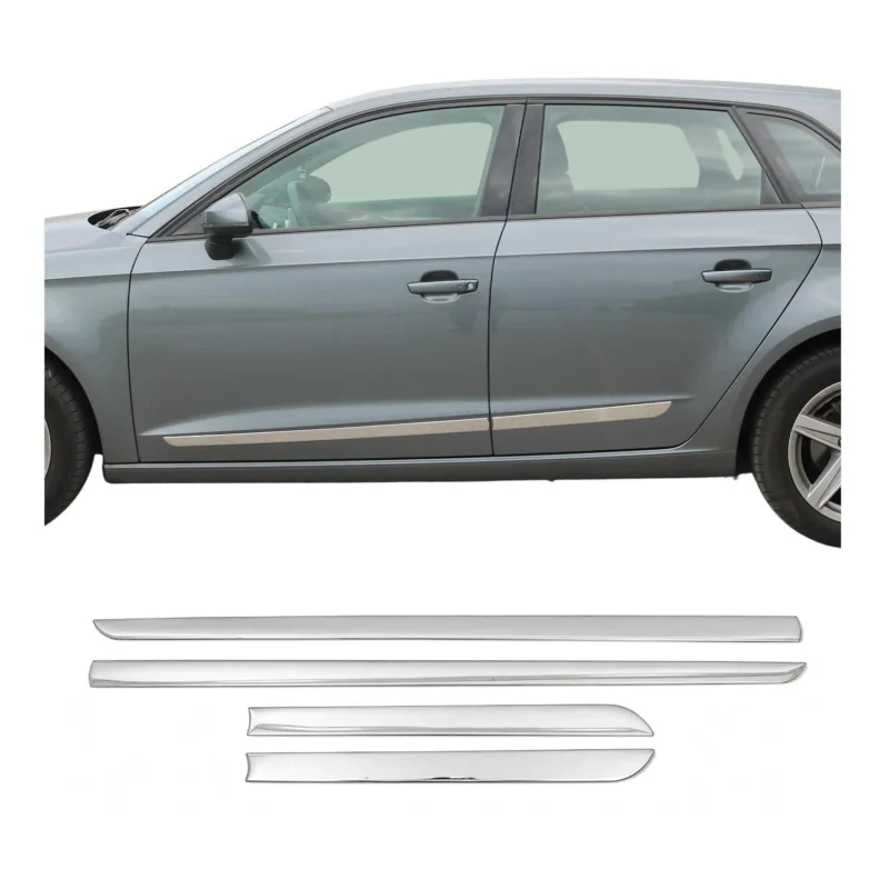 Türschutzleisten Seitentürleiste Türleisten für VW Sharan 2010-2023 Edelstahl 4x