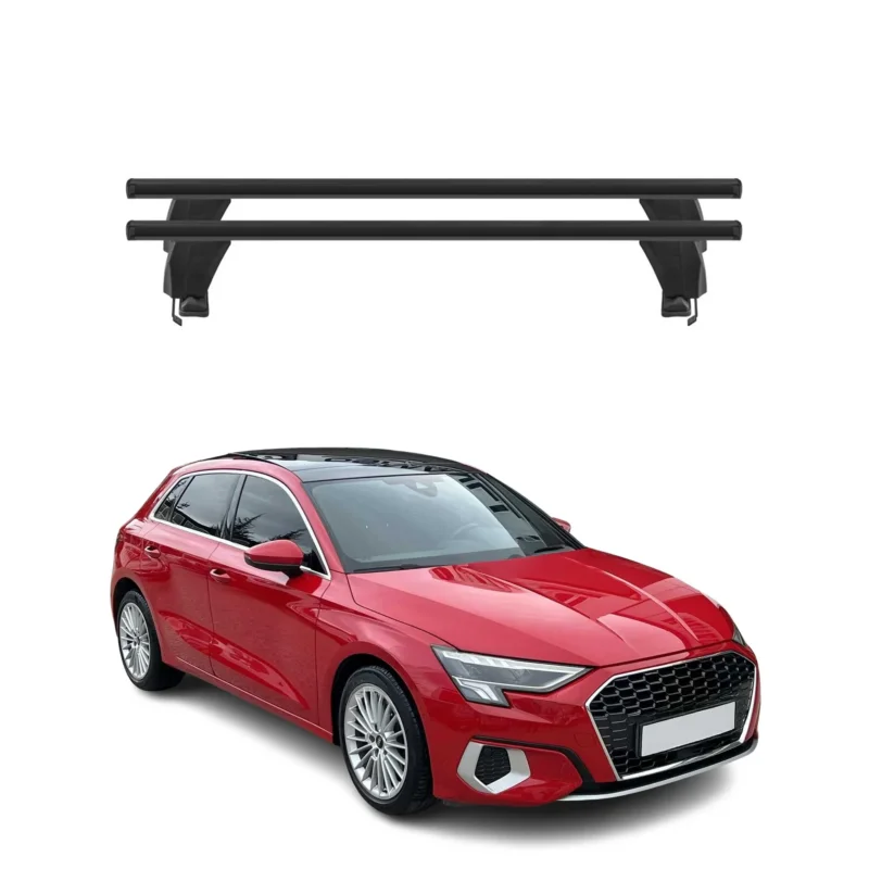 Menabo Dachträger Grundtäger für Audi A3 Sportback 8Y 2020-2026 50kg Alu Schwarz
