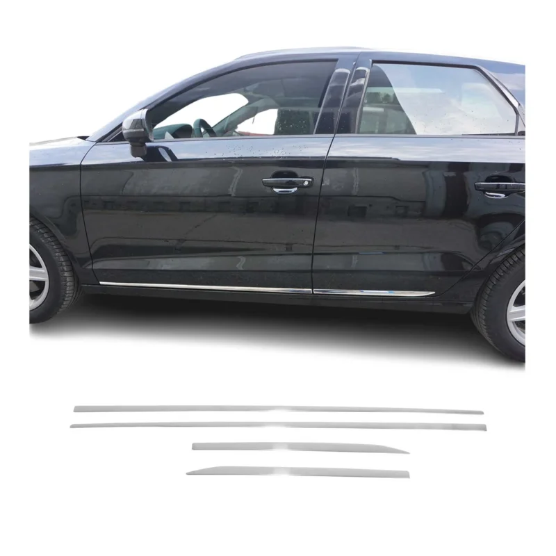 Seitentürleiste Türleisten Türschutzleisten für VW Golf 2012-2017 Edelstahl 4x