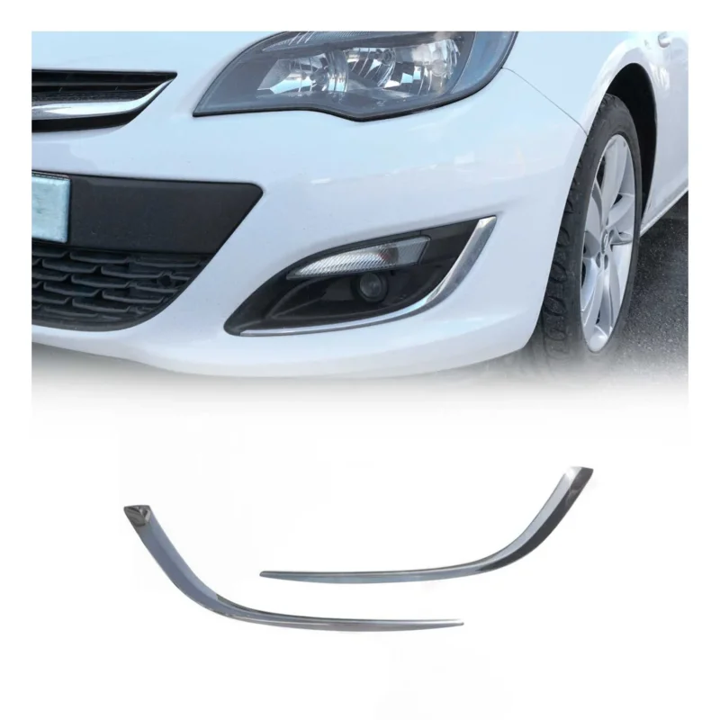 Nebelscheinwerfer Rahmen Chrom für Opel Astra J 2012-2015 Edelstahl 2x
