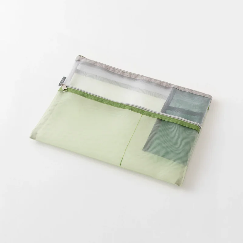 Midori Pen & Tool Pouch aus Mesh - grün