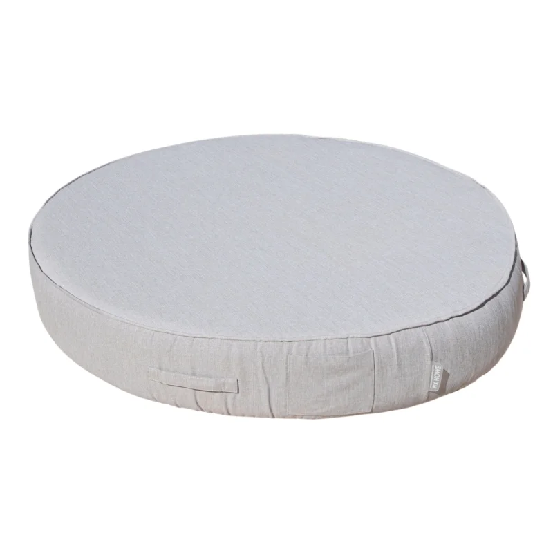 MXHOME Sonnenliege rund Grauer Leineneffekt - Outdoor-www.Stil-Ambiente.de-Lit rond - Lin gris BLG3