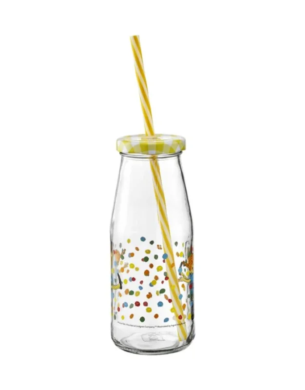 Glasflasche mit Strohhalm I Pippi Langstrumpf - Hoppsansa – Bild 2