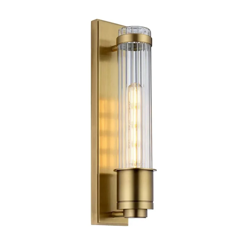 Wellington Wandleuchte 1-flammig IP44 – Aged Brass