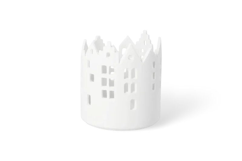 Räder Porzellan-Teelichthalter Stadt Innenhof