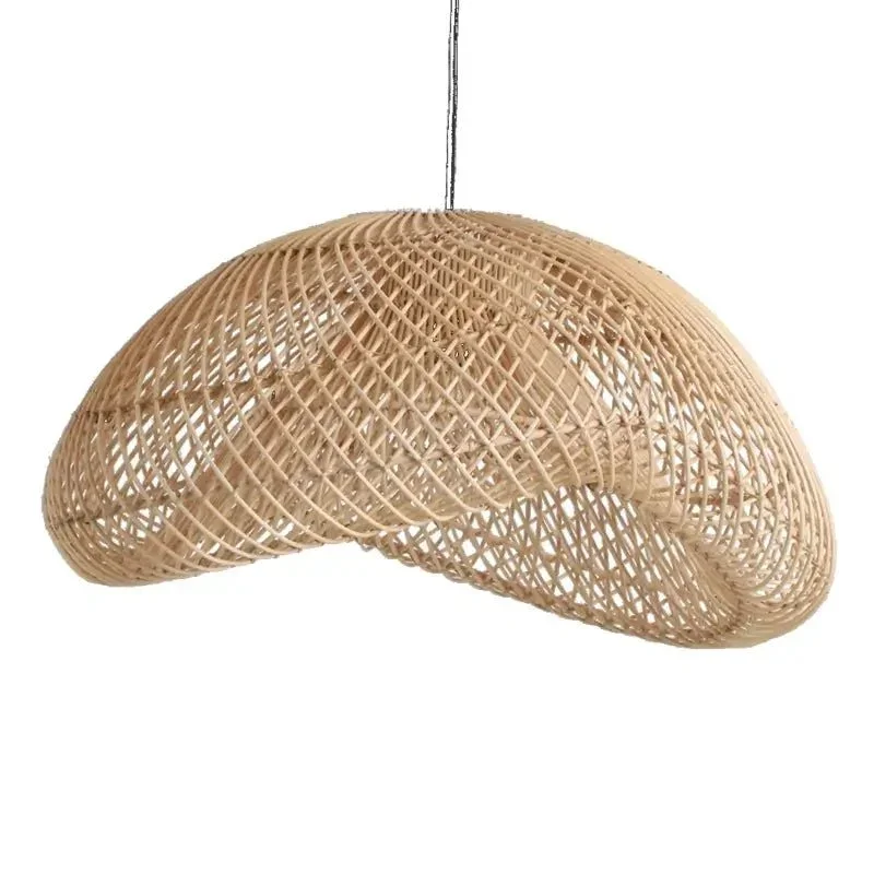 Geflochtene Rattan Hängeleuchte – stilvolle Boho-Lampe aus Naturmaterial für eine gemütliche Wohnatmosphäre