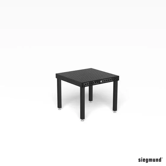 Produktansicht von Siegmund Schweißtisch 1000 x 1000 x 100 mm Professional Extreme 8.7 System 16 Plasmanitriert Höhe 750 mm mit Bodenverankerung