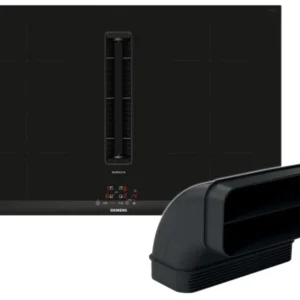 Siemens studioline Set EH877BGA7 Kochfeldabzug Induktion EH877BE15E + Flachkanal HZ9VDSB2
