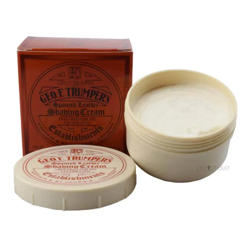Rasiercreme in Schale, Spanisches Leder, 200 gr.