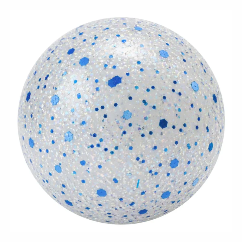 Squishdough Frosty Ball with Snow Squishy van Boozyshop, knijpbal gevuld met sneeuwachtig materiaal
