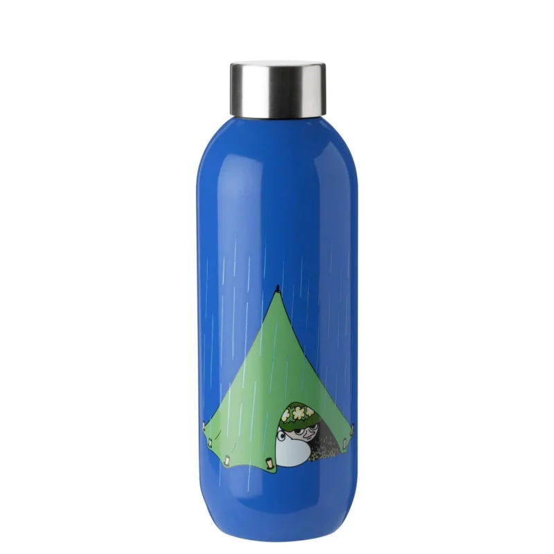 Trinkflasche "Keep Cool - Moomin camping" - 0,75 l (Blau)