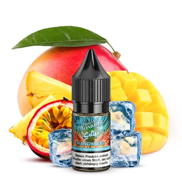 TWELVE MONKEYS Mangabeys Iced Nikotinsalz Liquid 10 ml / 20mg