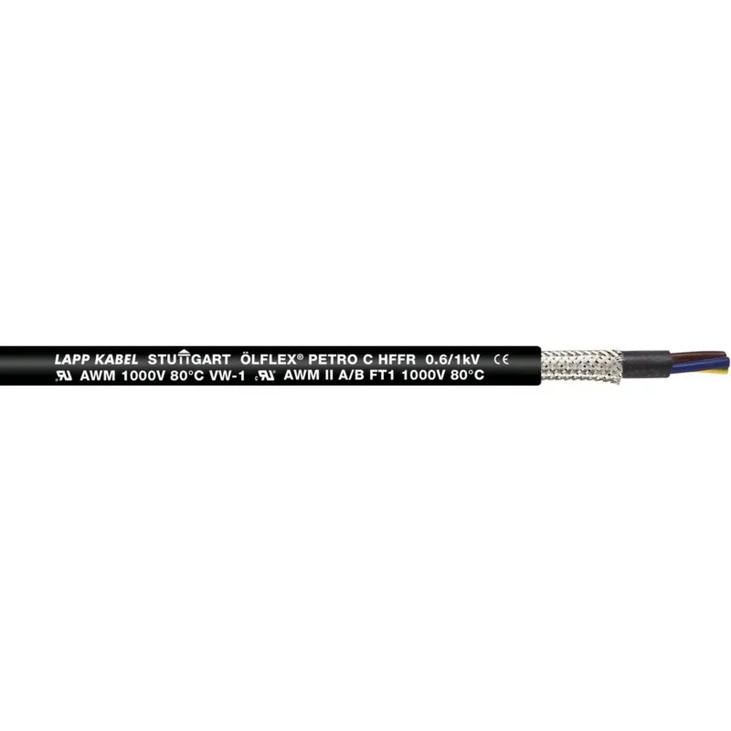 Lapp Kabel&Leitung - Energiekabel >= 1 kV, für ortsveränderlichen Einsatz ÖLFLEX PETRO C HFFR 0023254 4G1,5 BK
