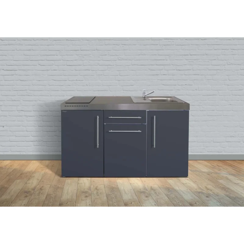 Stengel - Mini-Küche Miniküche Premiumline MPSG160GKFliBre2Sn Schiefergrau