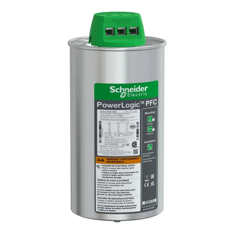 Schneider Electric - Kondensator Hochleistungskondensator BLRCH180A216B48 18/21,6kvar 480V − 15 Stück