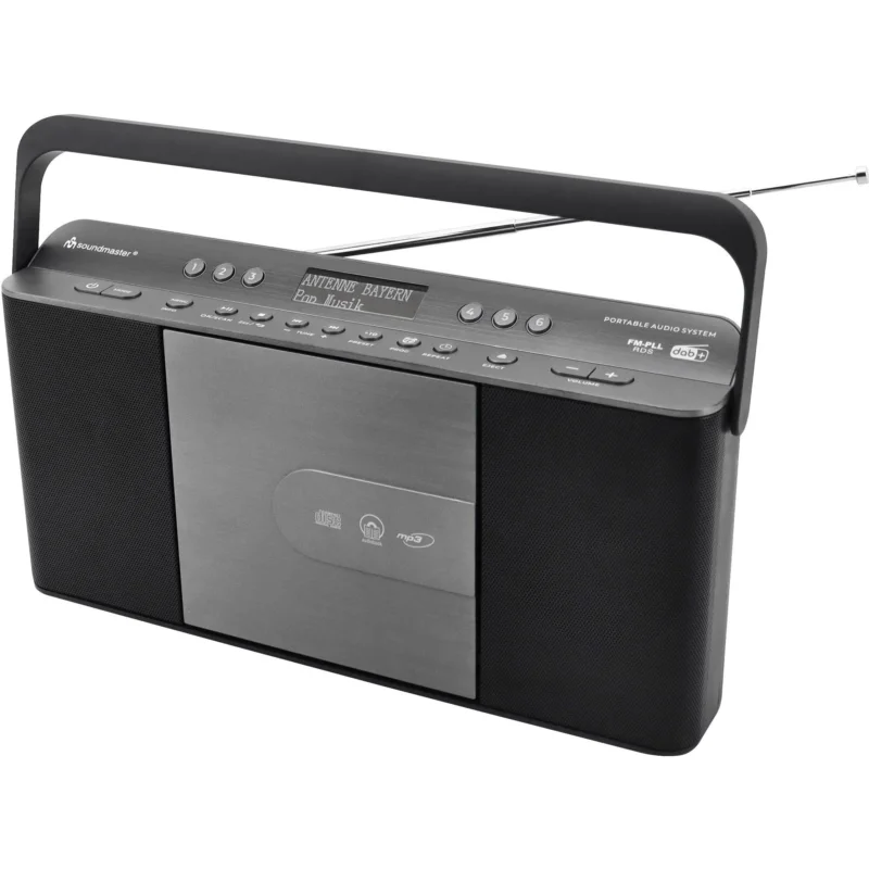 Soundmaster - Radio DAB+Stereo-Kofferradio RCD1870SW sw CD,Hörbuchfunktion