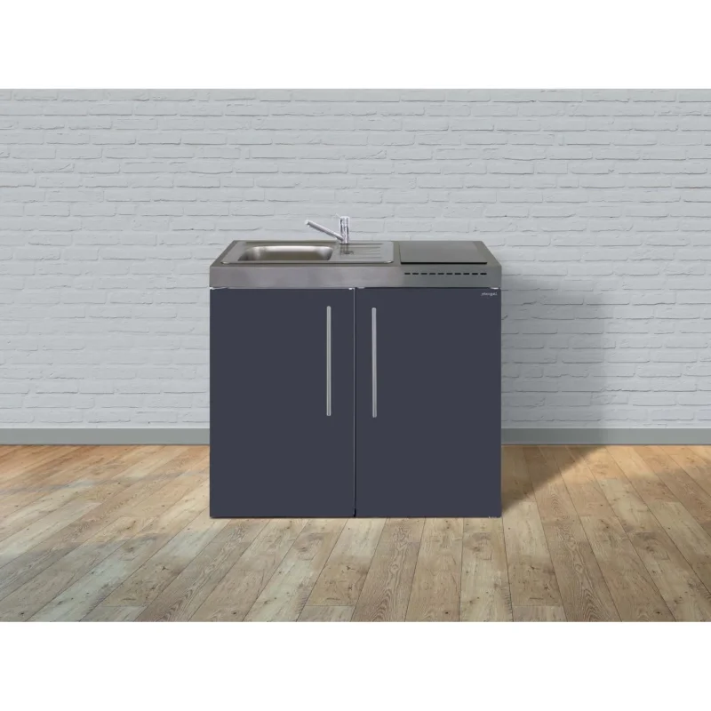 Stengel - Mini-Küche Miniküche Premiumline MPSG100IKFreBli Schiefergrau