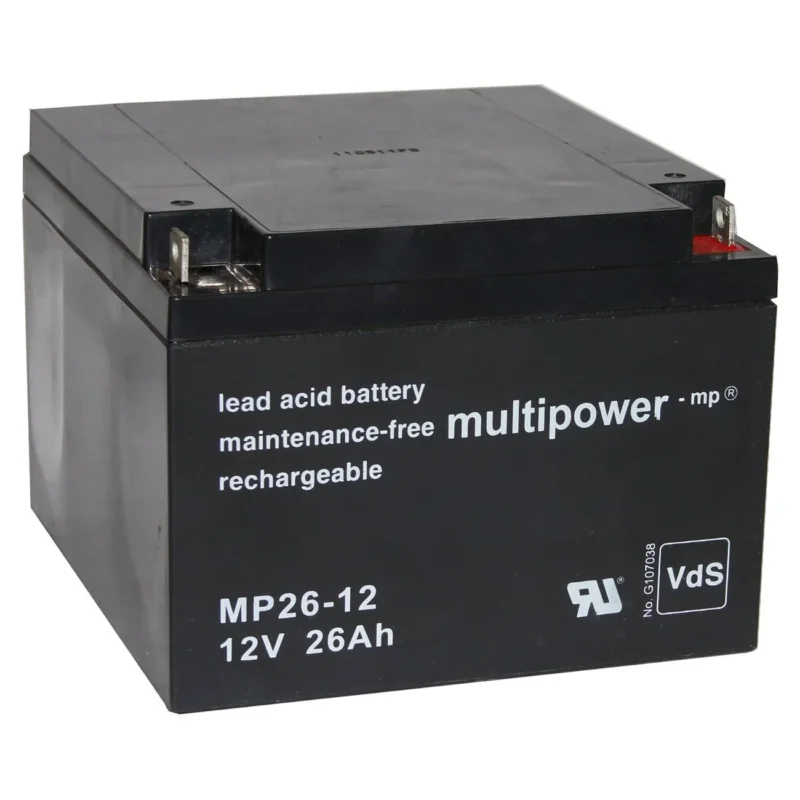 Hückmann - Blei-Akkumulator Multipower Blei-Akku 117381 MP26-12 Pb 12V/26Ah