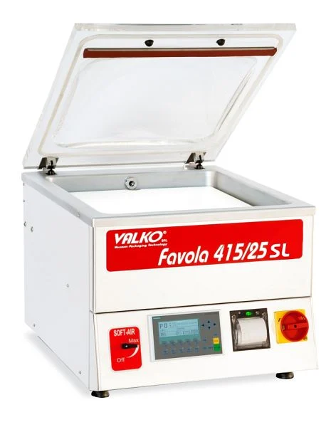 Valko Vakuumierer mit Etikettierer, FAVOLA 415/25 SL, Schweißleiste 415 mm, Pumpe 25 m³/h, 1410V197