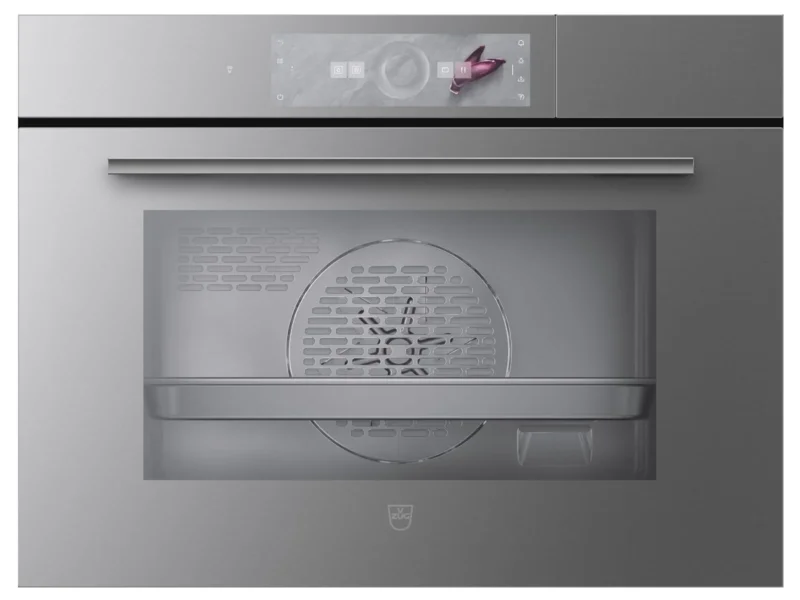 V-ZUG Excellence Line 2303100009 CombiSteamer V4000 45 Dampfbackofen Spiegelglas Platinum - 10 Jahre Hersteller-Garantie