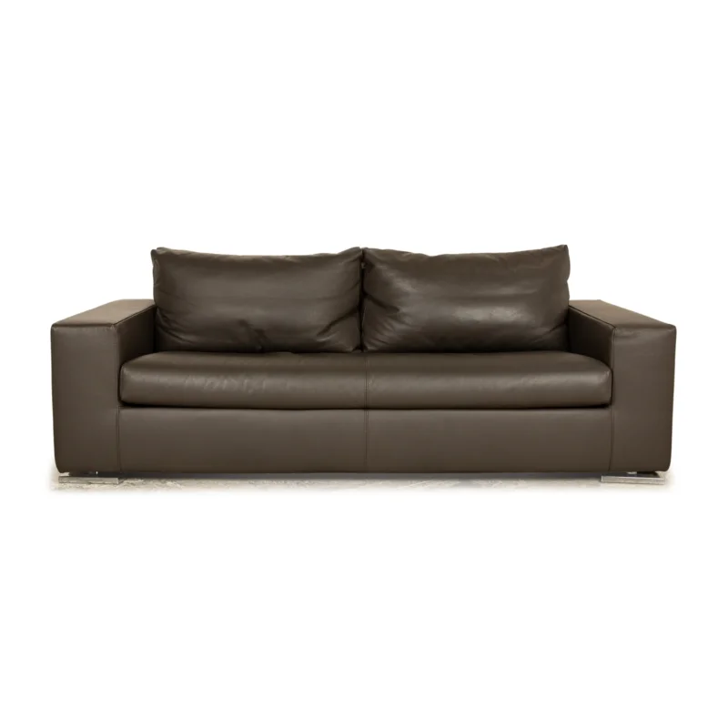 Who*s Perfect La Nuova Casa Leder Zweisitzer Grau Sofa Couch